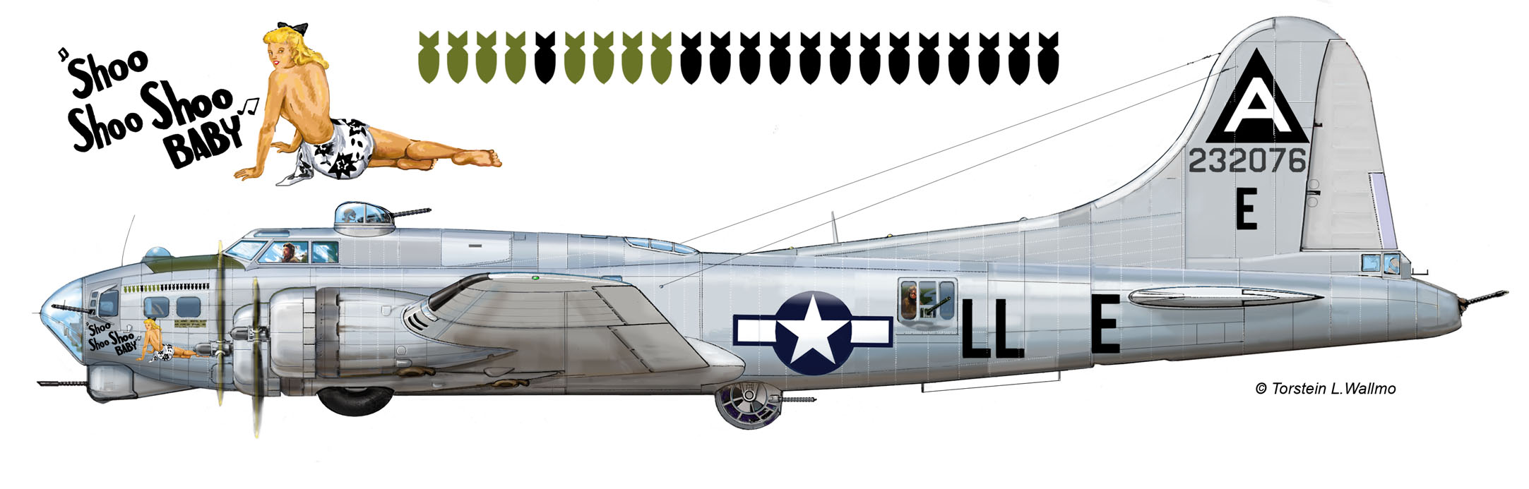 Ny Airfix B-17G Flying Fortress 1/72? B-17ShooShooBabyprofil